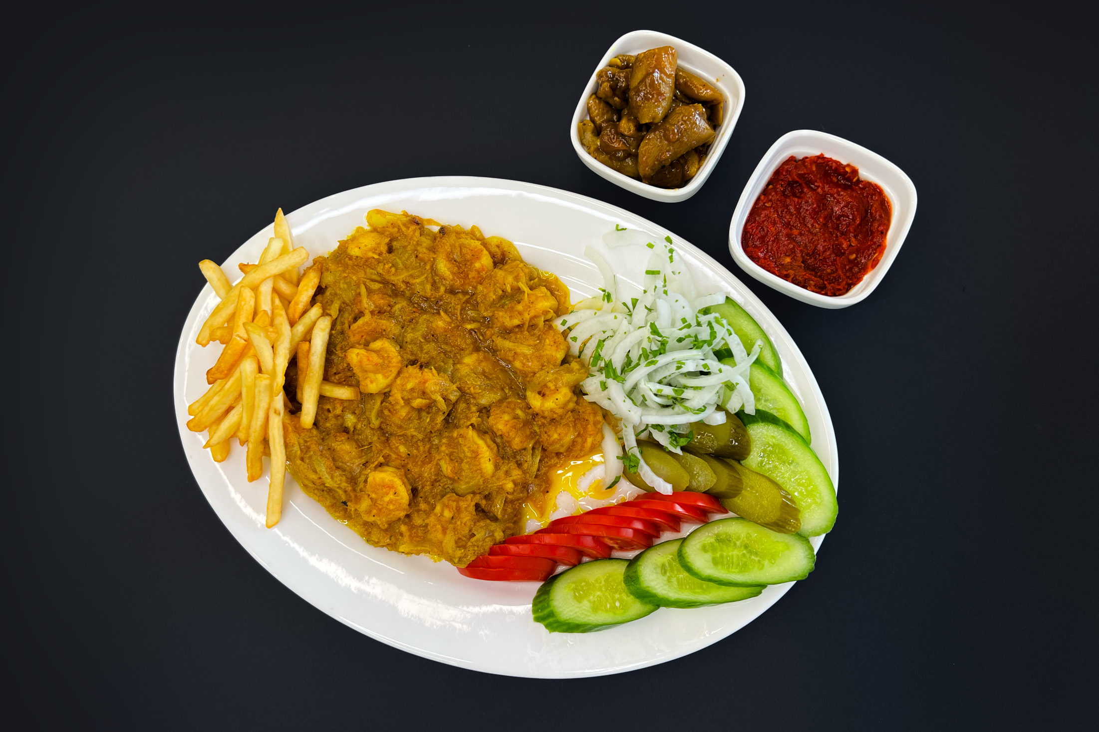 Komiz Shrimp with Caramelized Onions Cookie Style Without Rice